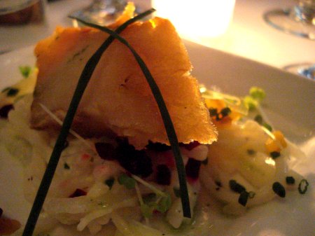danishdinner_course2 smoked cod - paired with Norrebro Skarsgaards Porter
